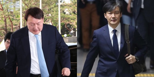 (왼쪽) 윤석열 전 검찰총장, 조국 전 법무부 장관